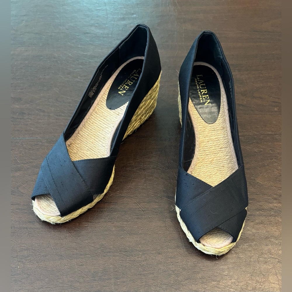 Ralph Lauren Cecilia Espadrille Wedge Sandal